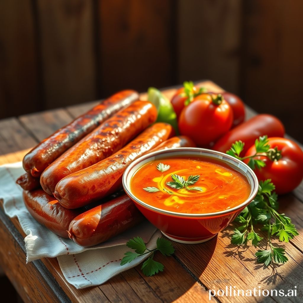 Salchichas con Gazpacho y Ensalada de Quinoa