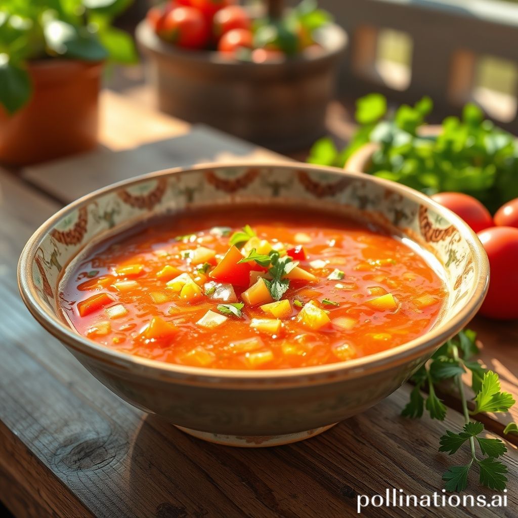 Gazpacho con Pollo a la Plancha y Quinoa