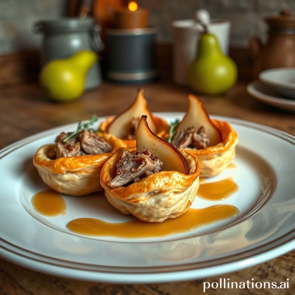 Canelones de Pato y Pera