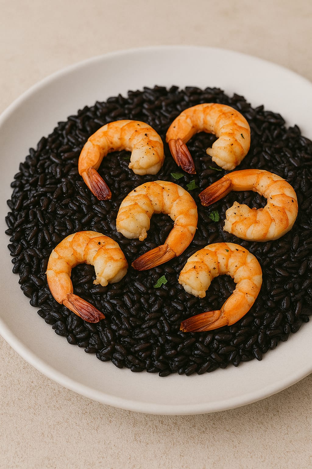 Arroz Negro con Langostinos