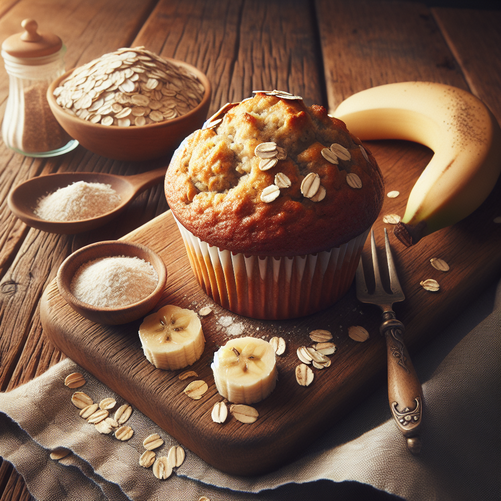 Muffins de Plátano y Avena