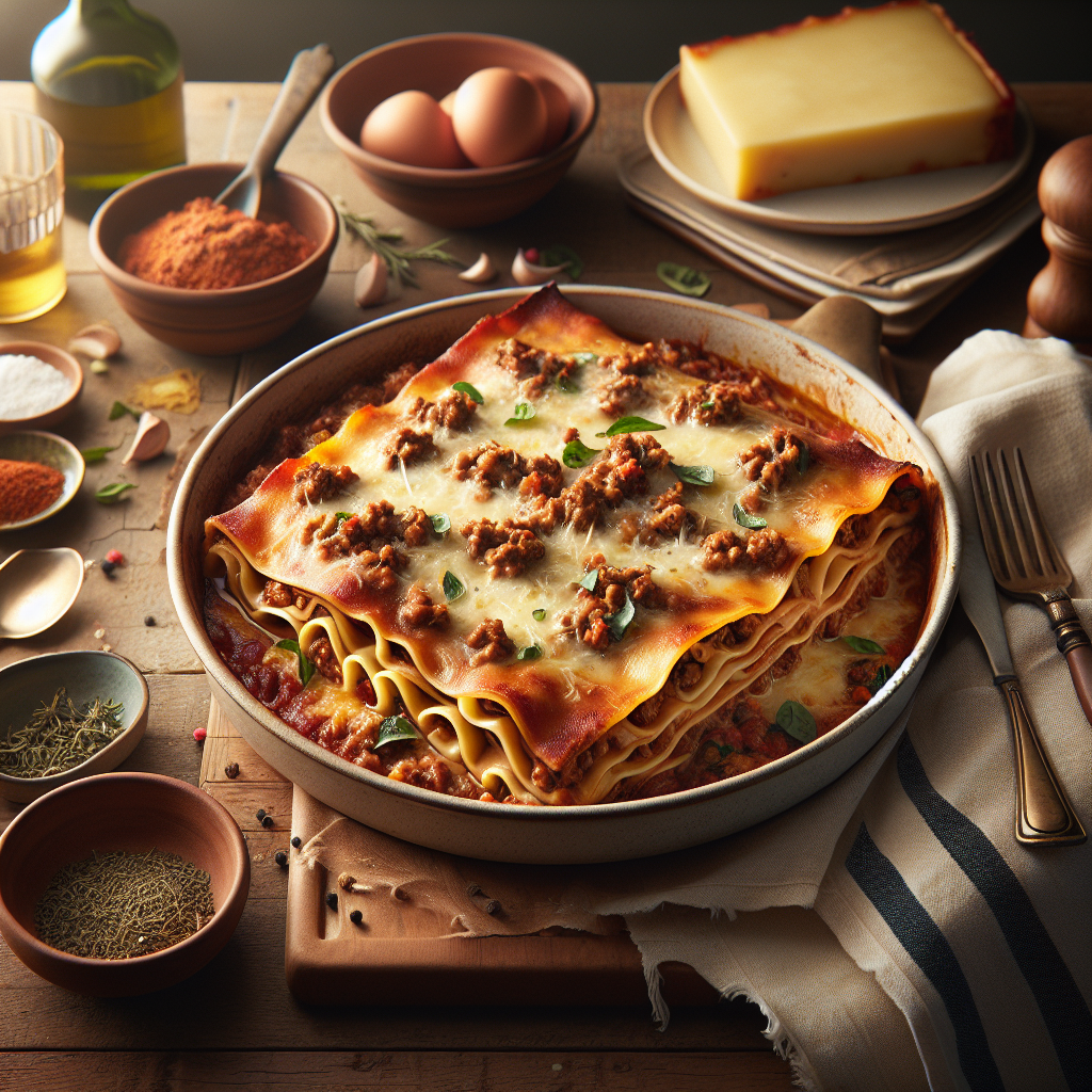 Lasaña de Carne Picada