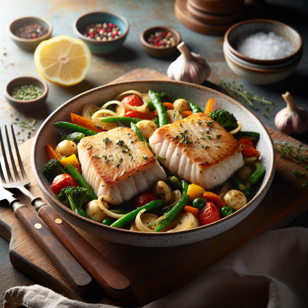 Medallones de Merluza Congelados con Verduras Mixtas