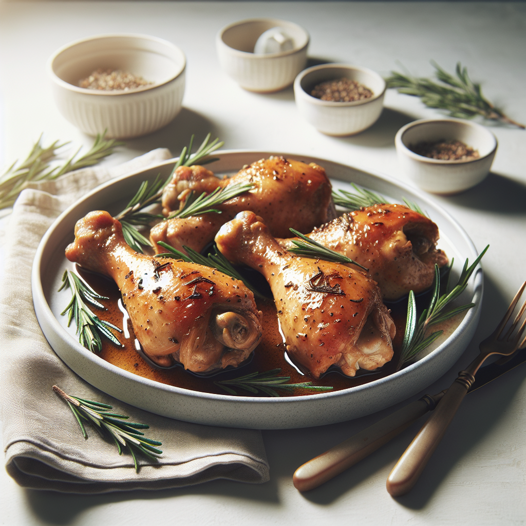 Jamoncitos de Pollo Guisados al Romero