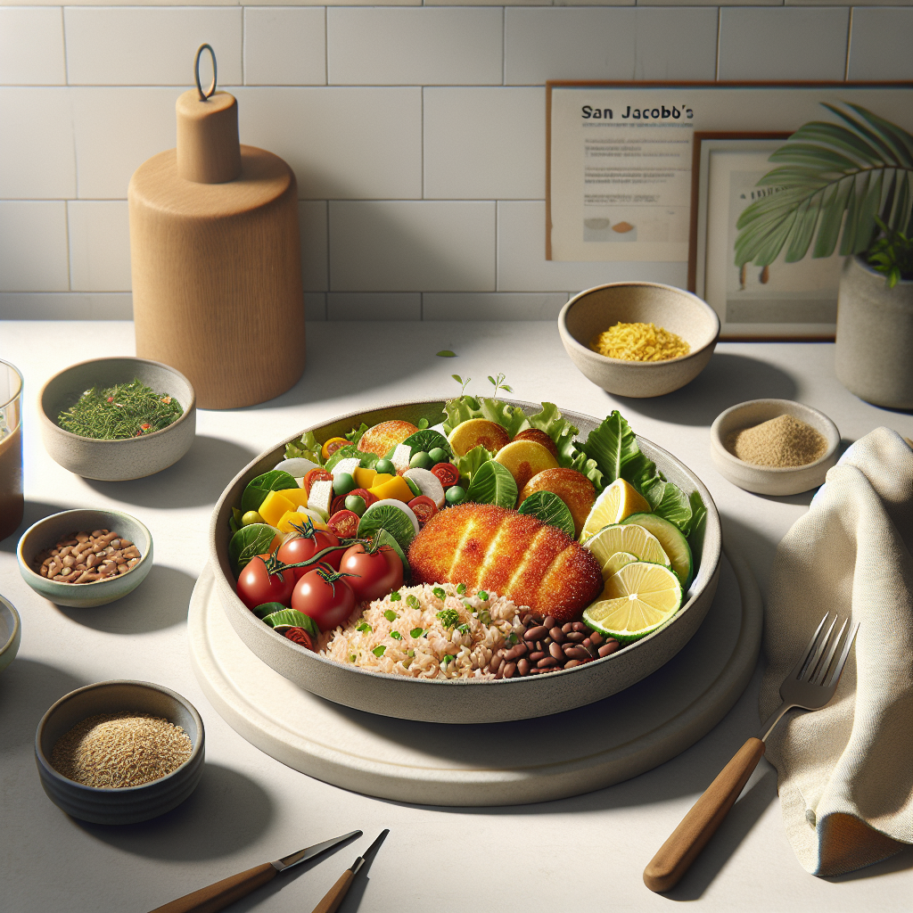 Sanjacobos con Ensalada y Arroz Integral