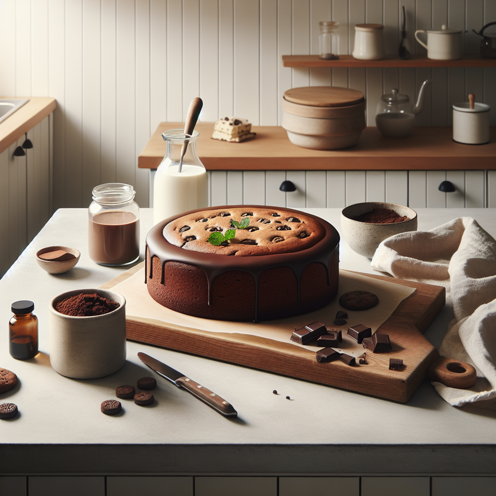 Pastel de Chocolate y Galletas