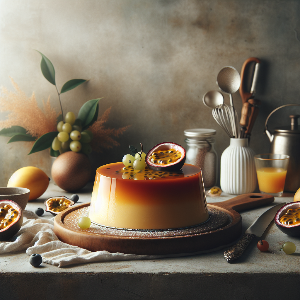 Flan de Maracuyá