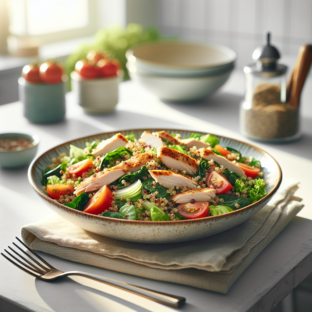 Ensalada de Quinua y Pollo: ¡Nutrición y Sabor en Cada Bocado!
