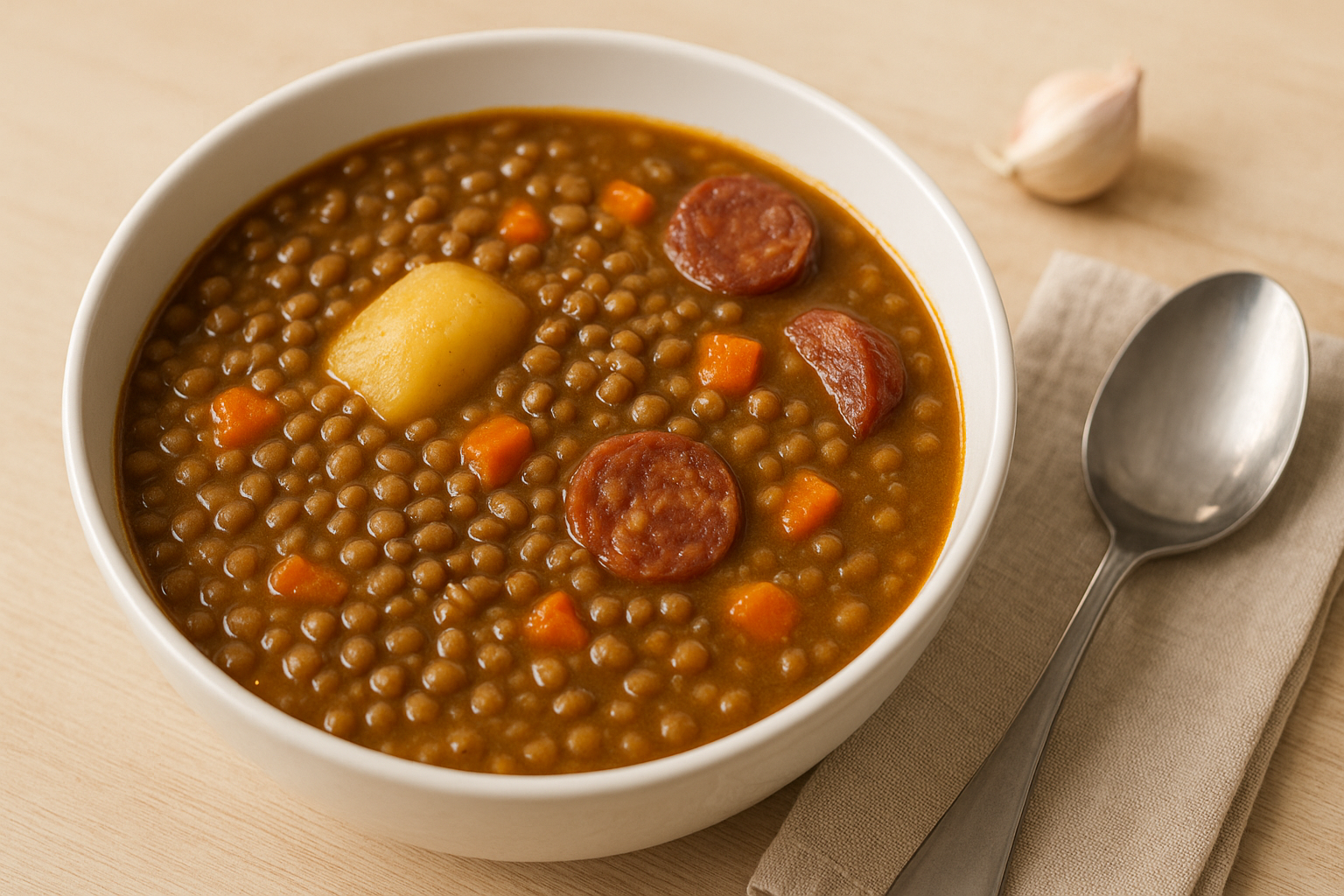 Potaje de Lentejas Tradicional y Reconfortante