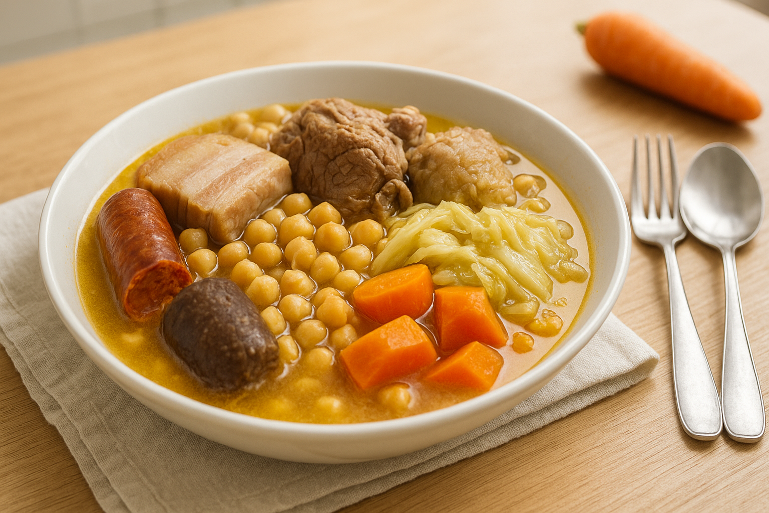 Cocido Madrileño Express: Sabor en Tiempo Récord