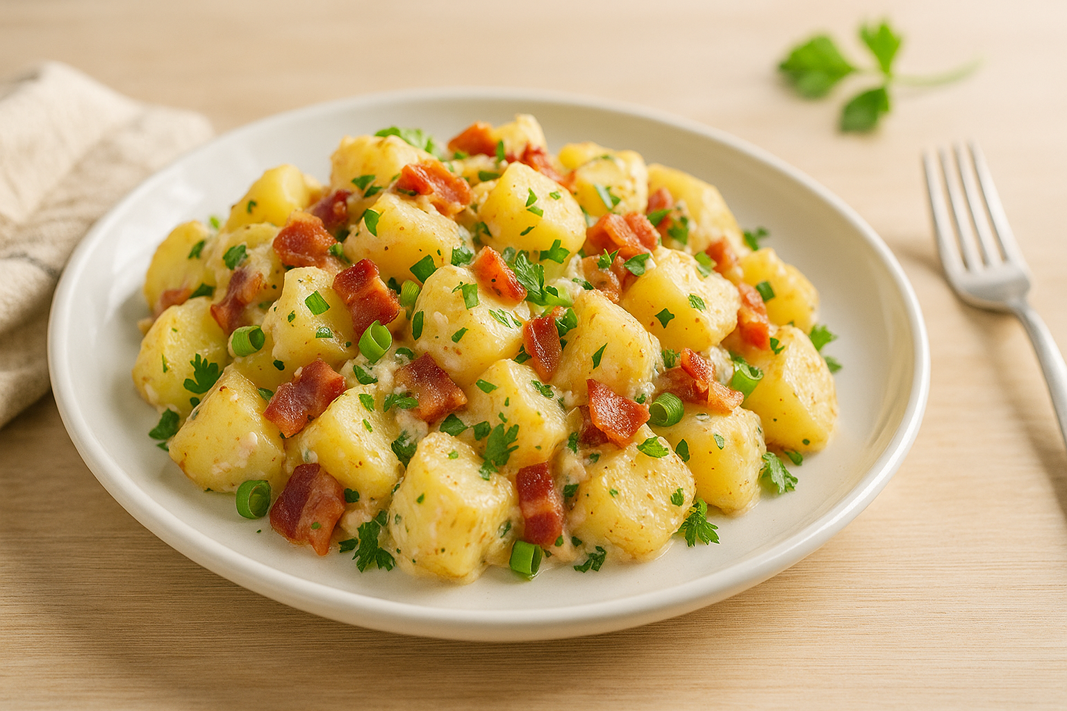 Ensalada de patatas rancheras que te conquistará