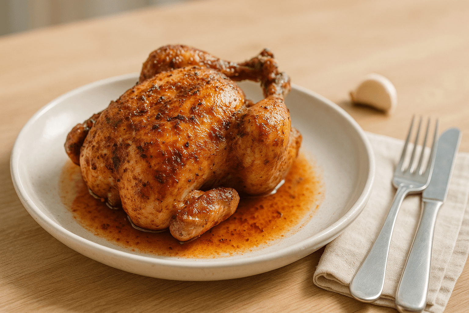 Plato de Pollo Picantón en Air Fryer que Te Sorprenderá