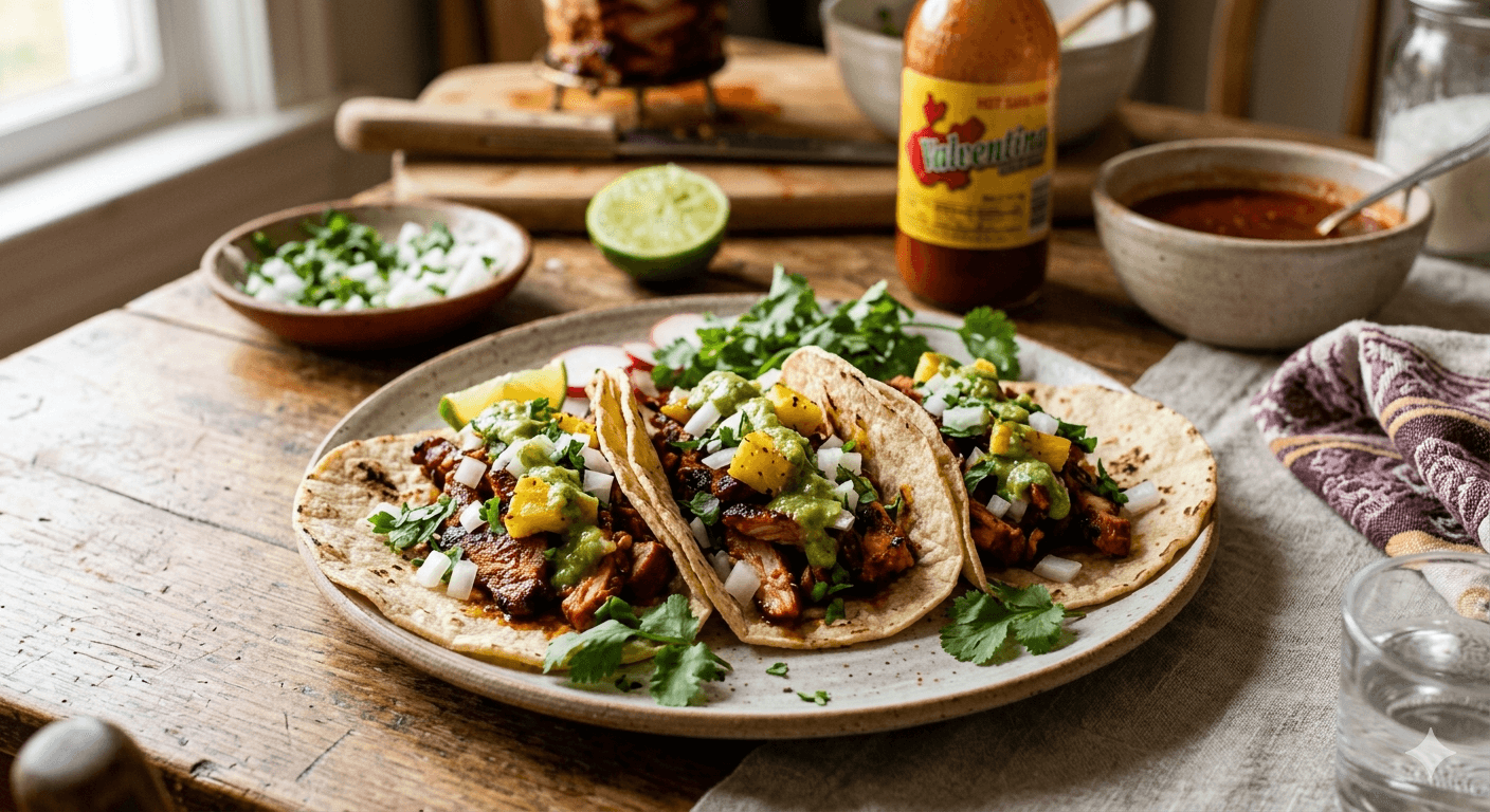 Plato de Tacos al Pastor Caseros que Enamoran