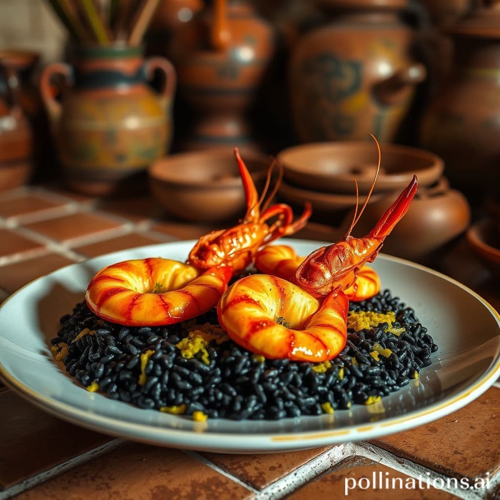Arroz Negro con Langostinos