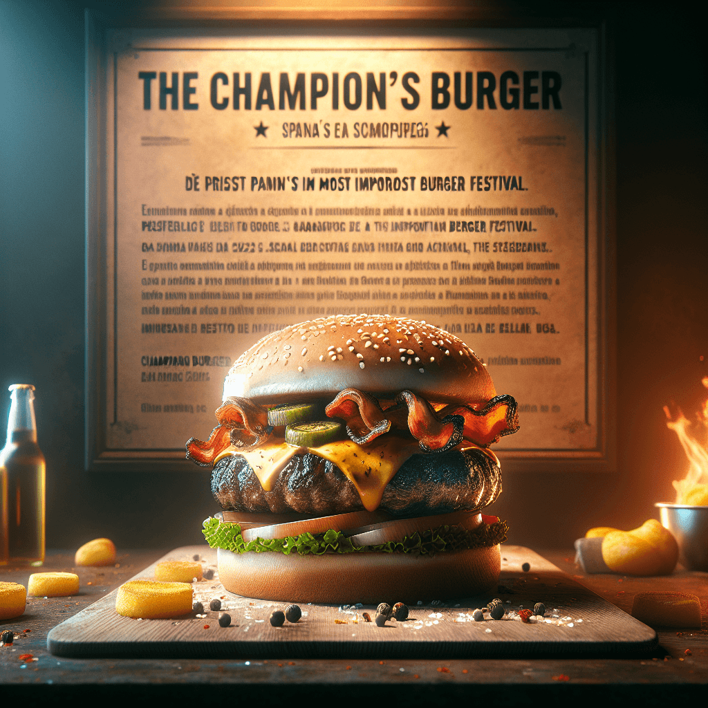 ¡Llega The Champions Burger 2025! El Festival de la Hamburguesa Más Importante de España
