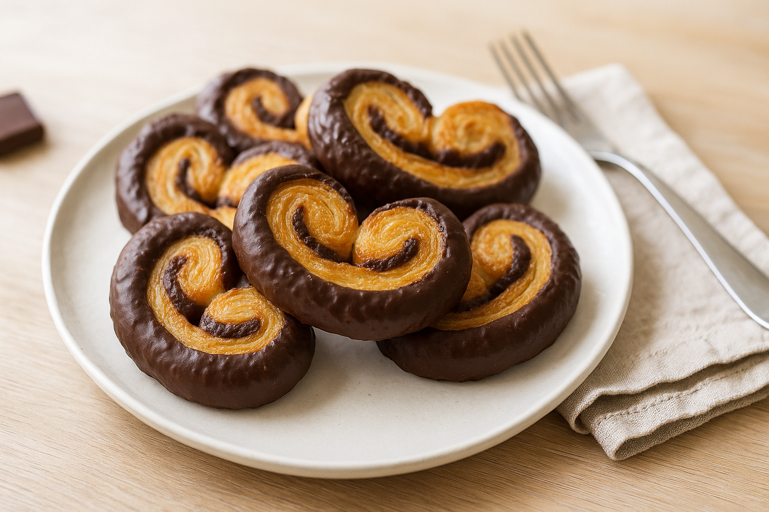 Mini palmeras de chocolate irresistibles en freidora de aire