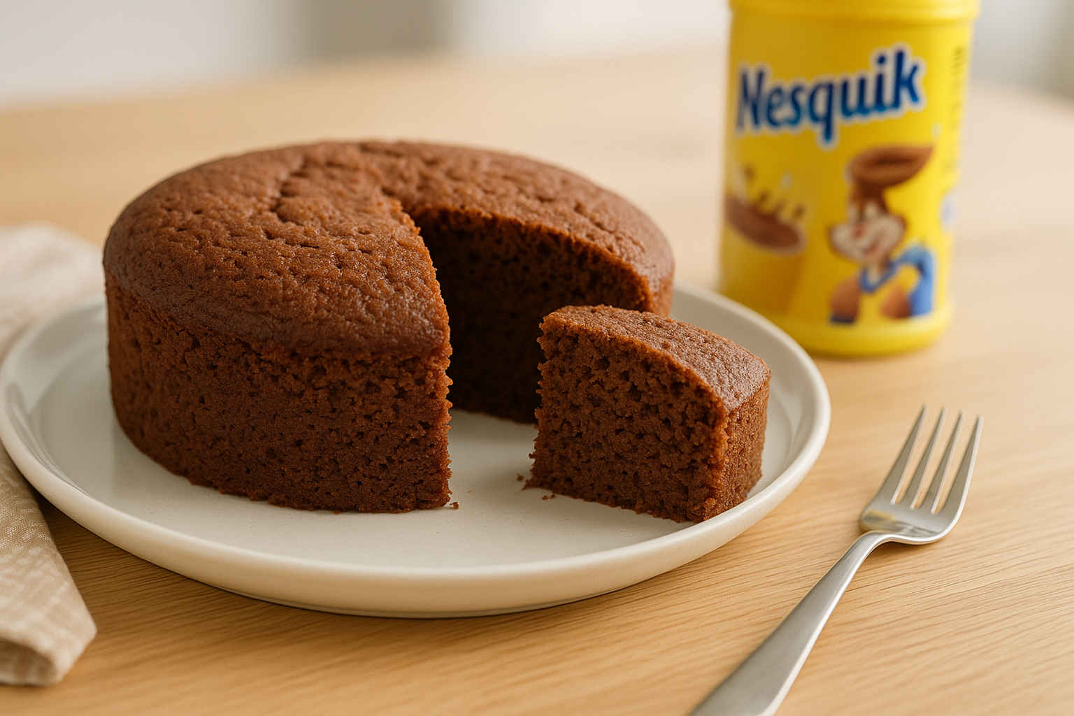 Bizcocho de Nesquik en Freidora de Aire: ¡Esponjoso y Delicioso!