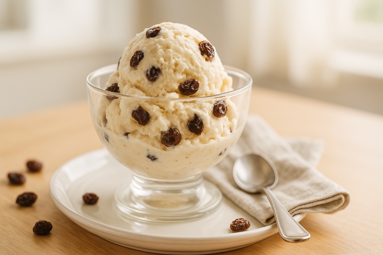 Delicioso Helado de Ron con Pasas al Estilo Venezolano