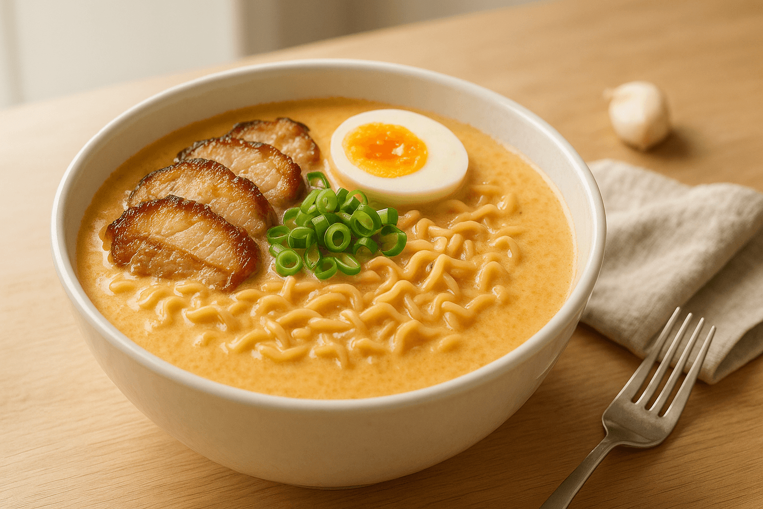 Plato de Ramen Cremoso que Sorprenderá a Todos