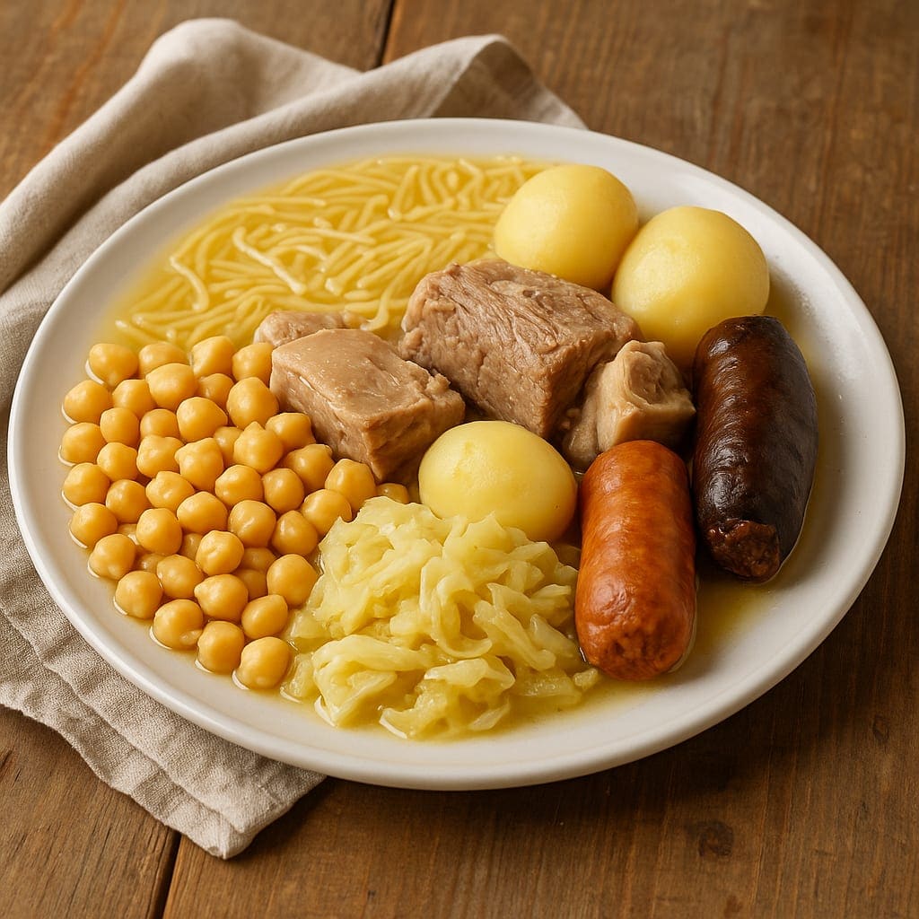 Plato de Cocido Madrileño