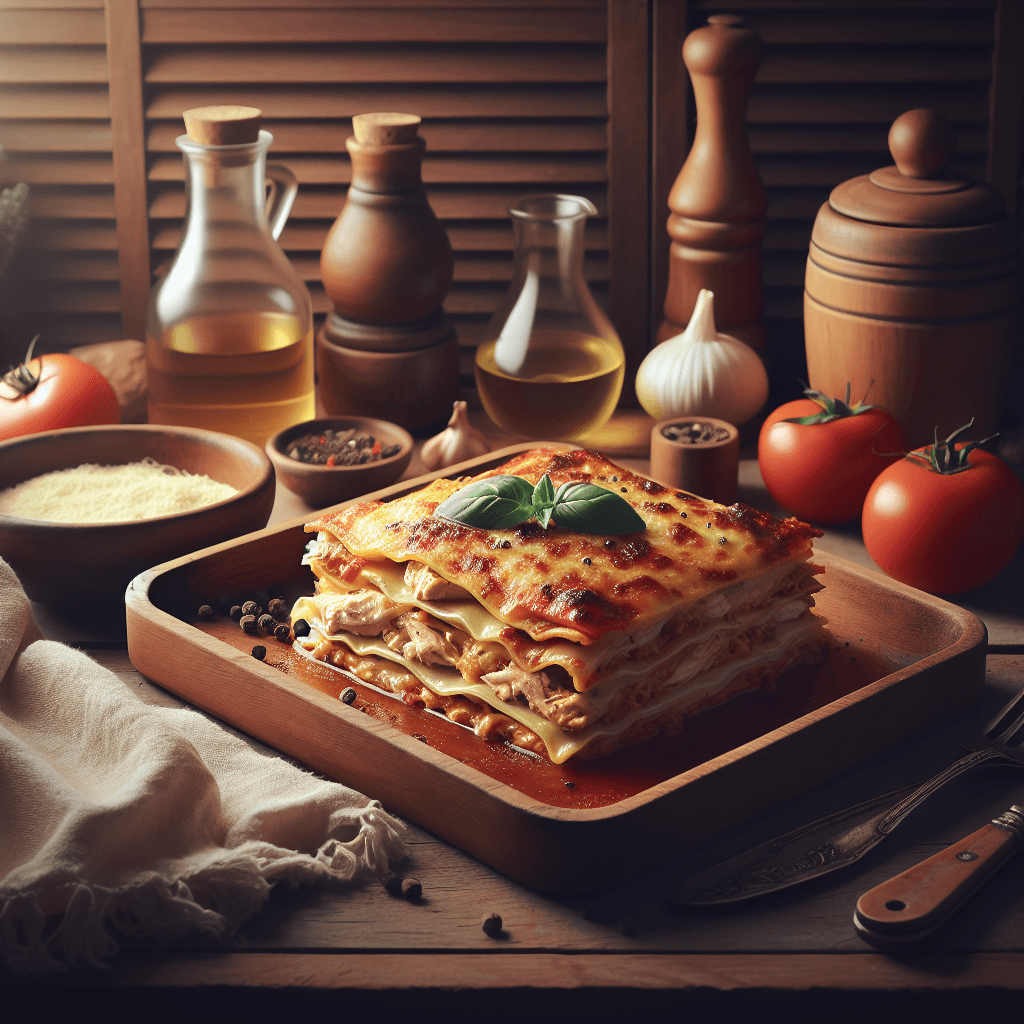 Plato de Lasaña de Pollo