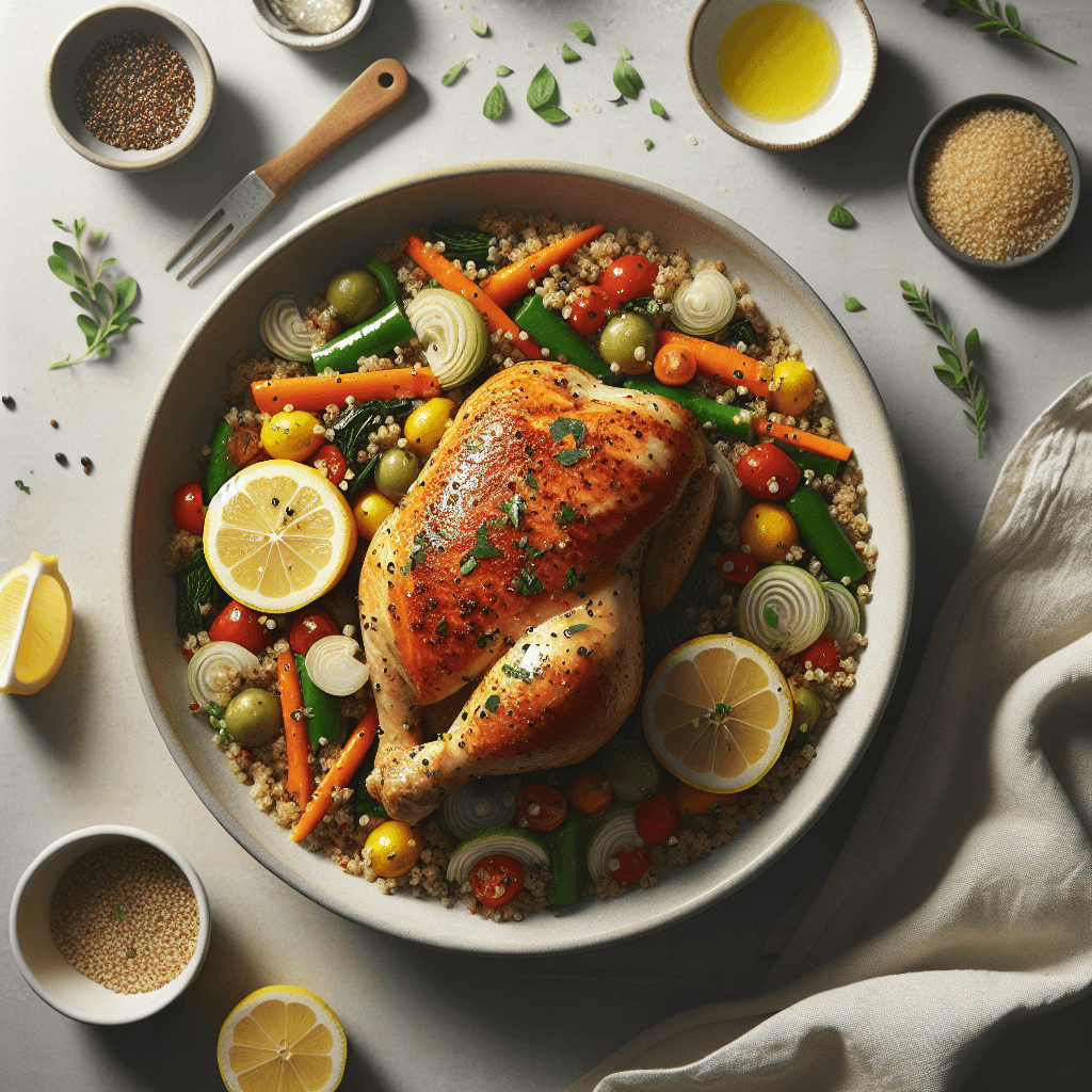 Plato de Pollo al Limón Serrano con Quinoa y Verduras