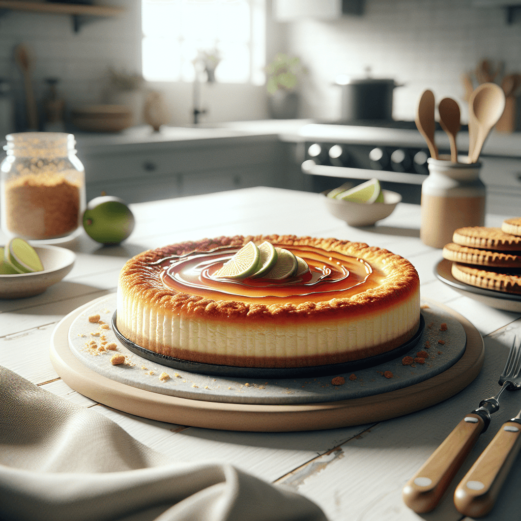 Plato de Tarta de queso de la Viña con base de galleta Lotus: un clásico renovado