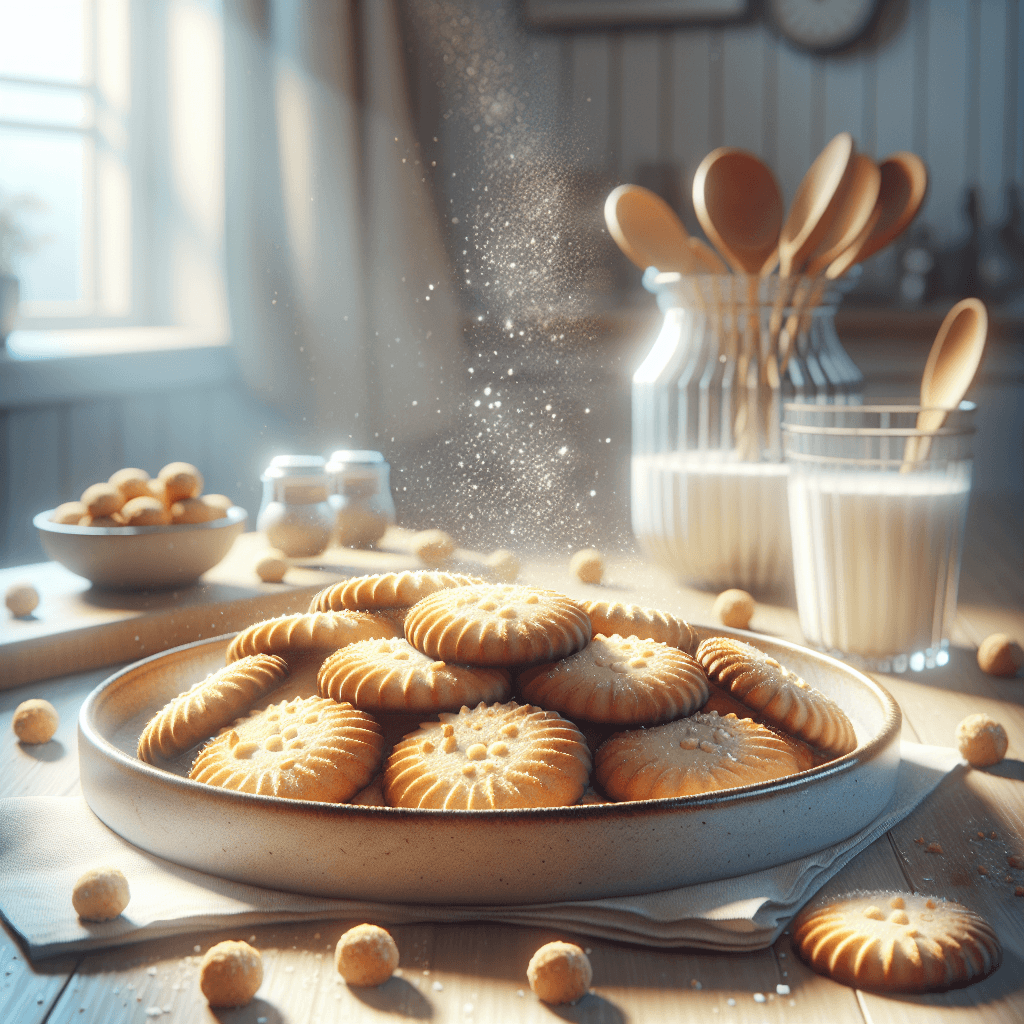 Plato de Galletas de mantequilla light irresistibles