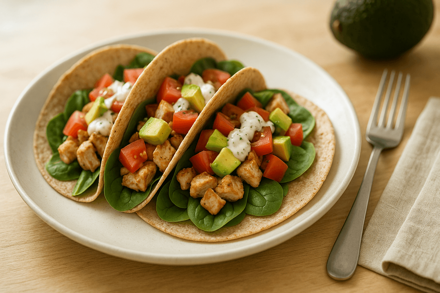 Plato de Tacos Fitness: ¡Deliciosos y Saludables!