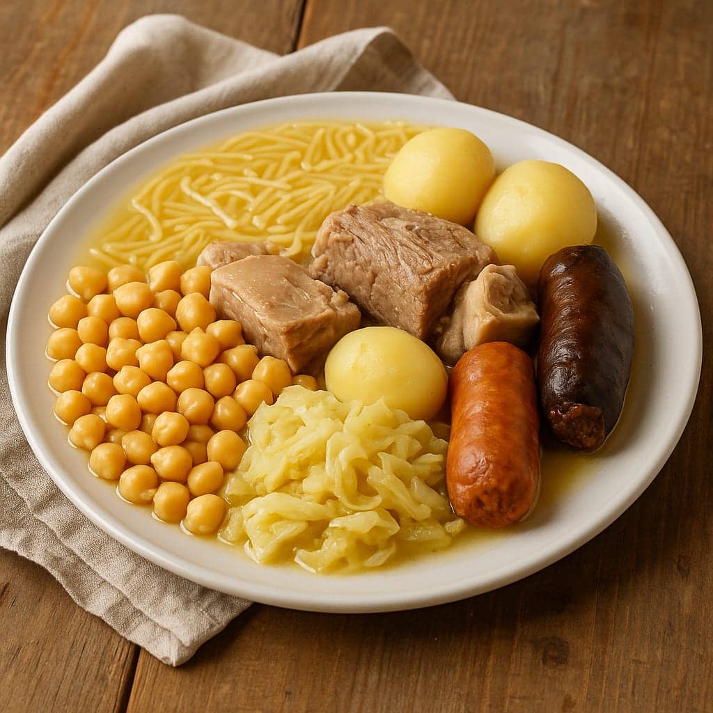 Plato de Cocido Madrileño