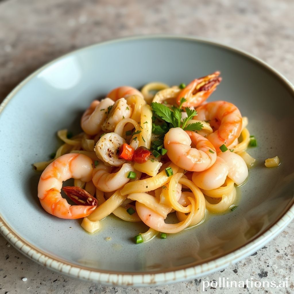 Espaguetis Integrales con Gulas y Gambas