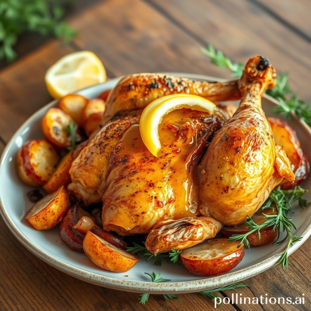 Pollo Asado a la Airfryer con Patatas y Cebolla