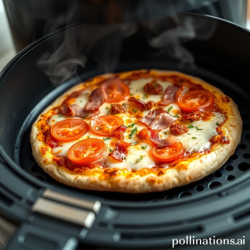 Pizza con Obleas en Airfryer