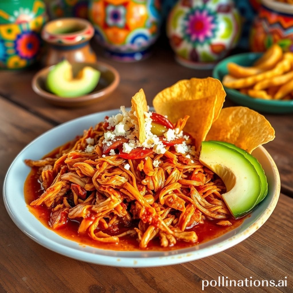 Plato de Tinga de Pollo Saludable