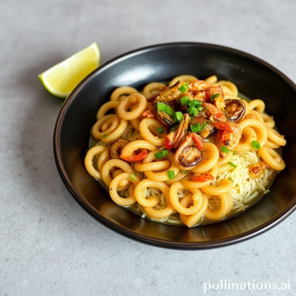 Calamares en su tinta con arroz