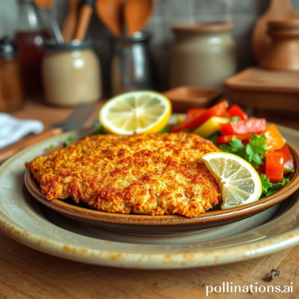 Plato de Milanesa de Pollo con Ensalada de Quinoa