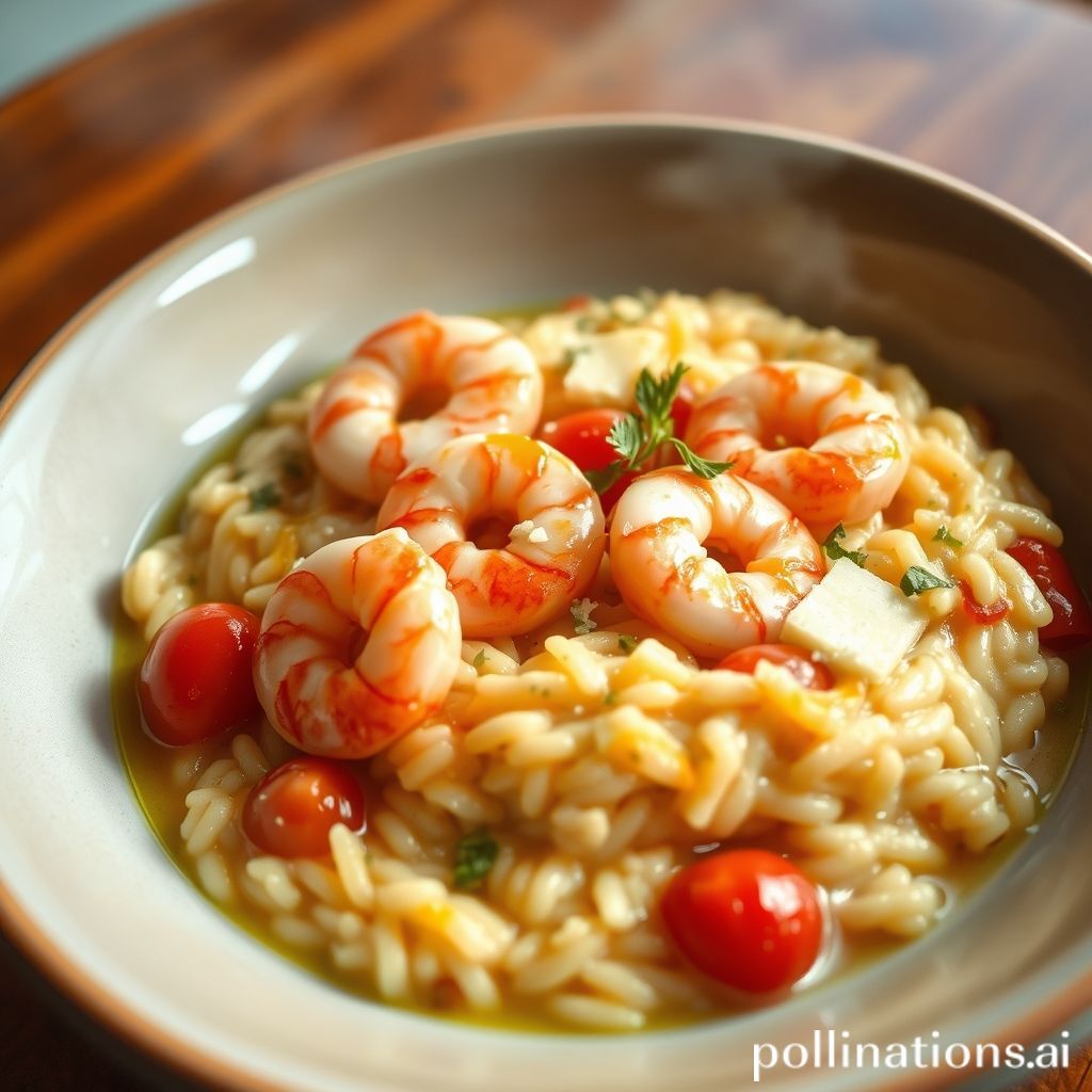 Risotto de Gambas y Tomate Rojo