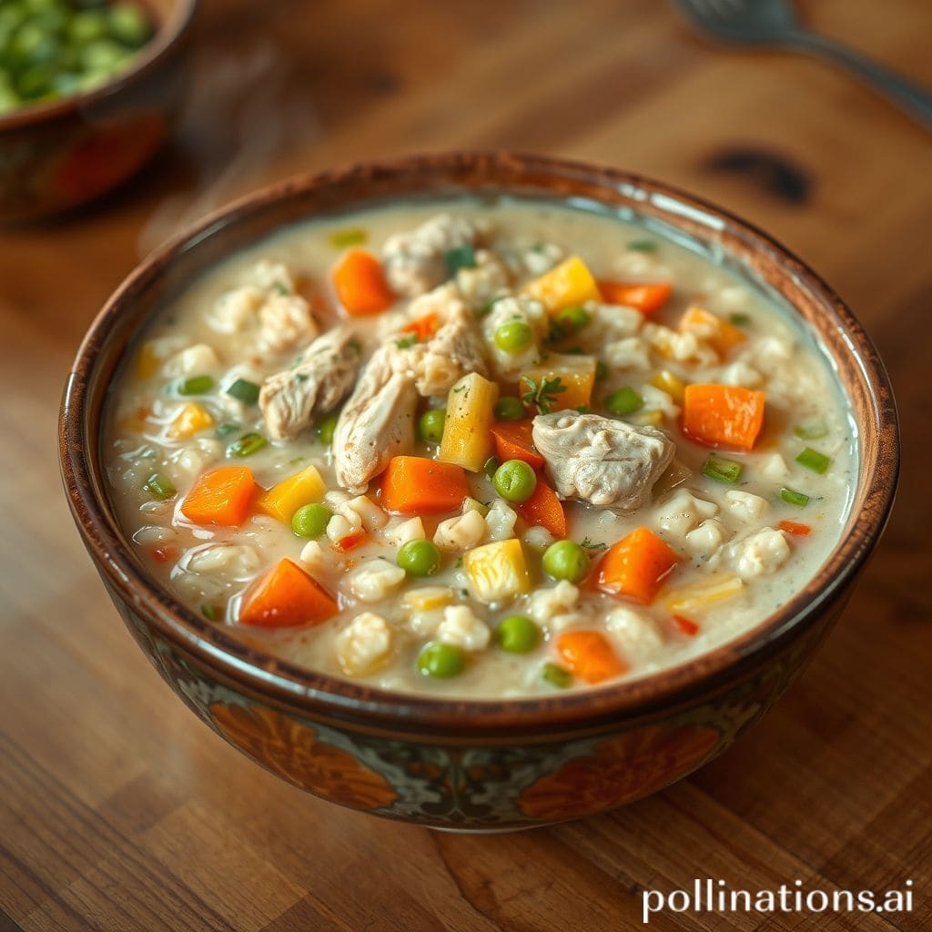Plato de Arroz Meloso de Pollo y Verduras