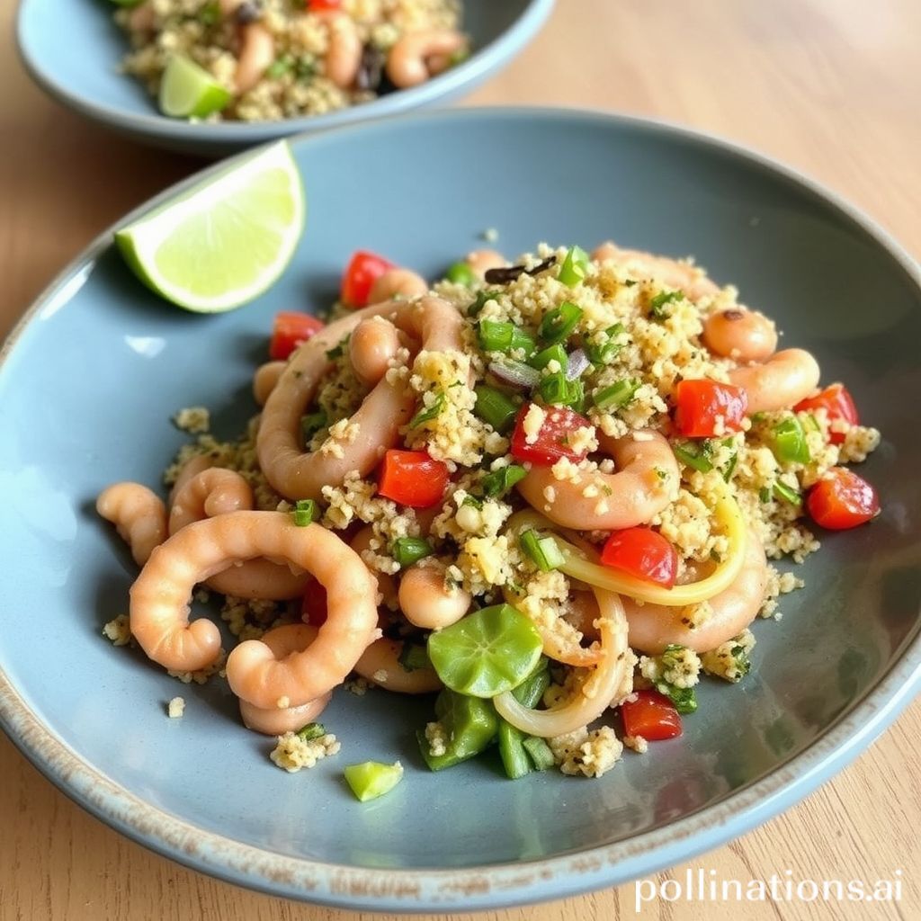 Calamares a la Romana con Ensalada de Quinoa