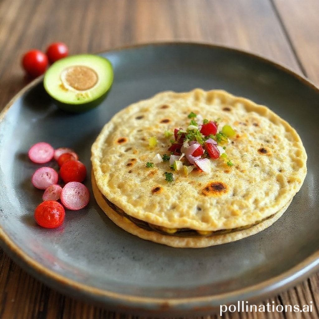 Plato de Tortilla de Espinacas con Cebolla y Ajo