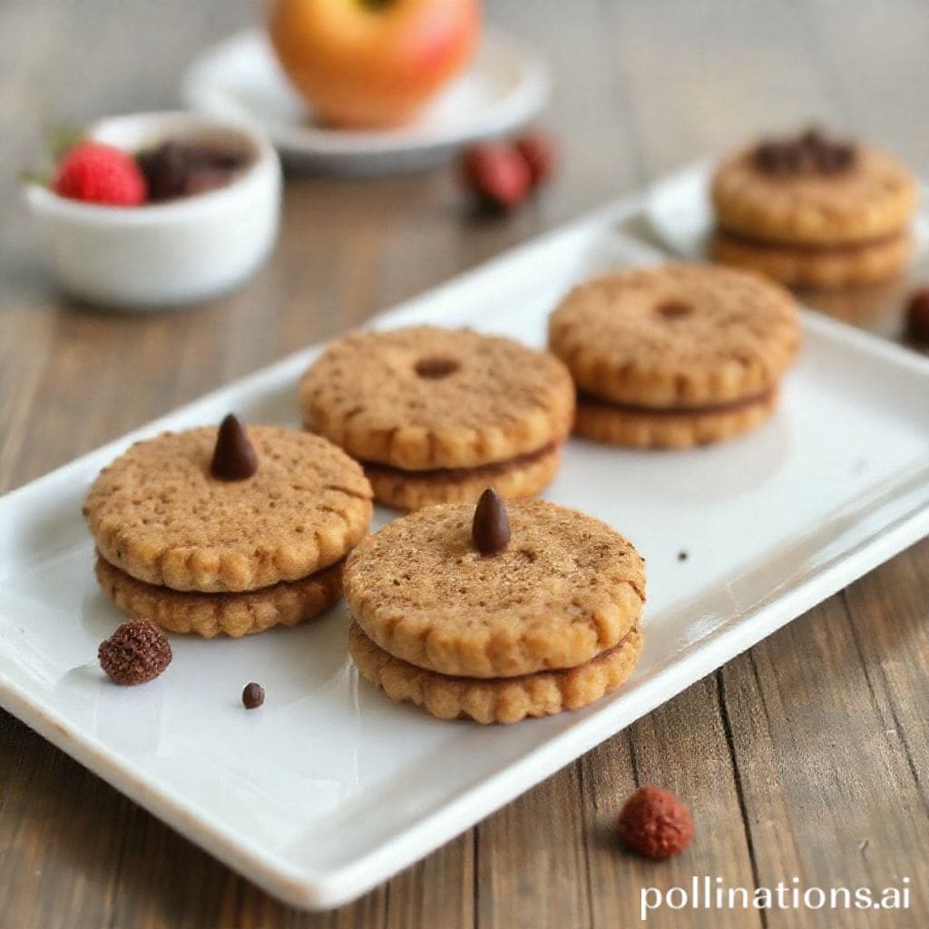 Plato de Galletas de Avena y Chocolate Saludables