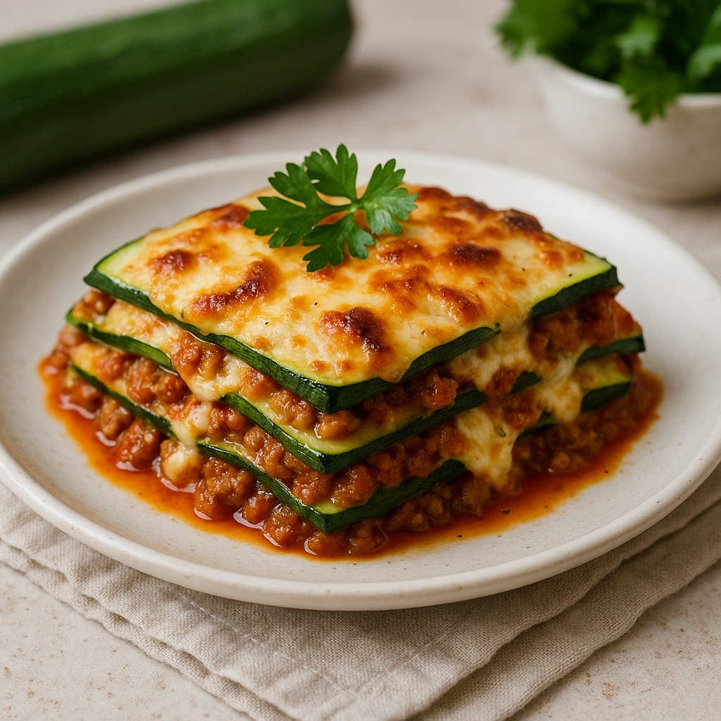 Plato de Lasaña de Calabacín Saludable
