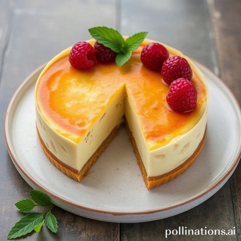 Plato de Tarta de Queso de La Viña con Base de Galleta