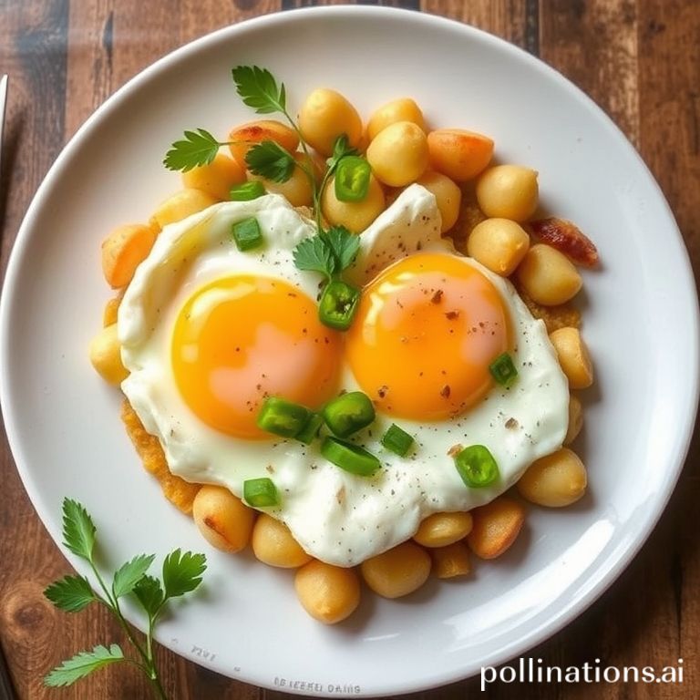 Huevos Fritos con Patatas y Pimientos Verdes
