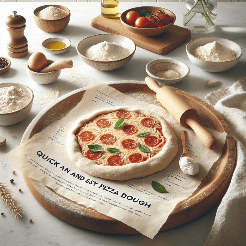 Plato de Masa de Pizza Rápida y Fácil