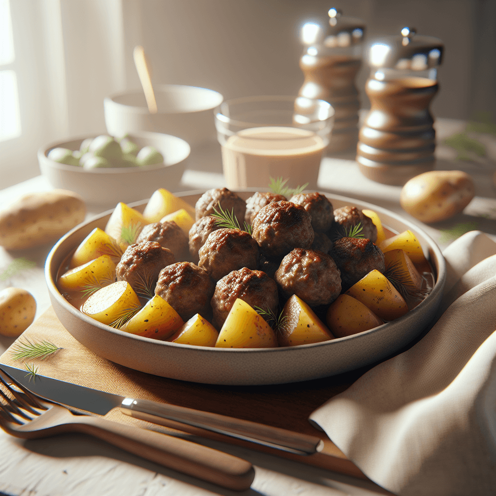 Plato de Albóndigas con Patatas