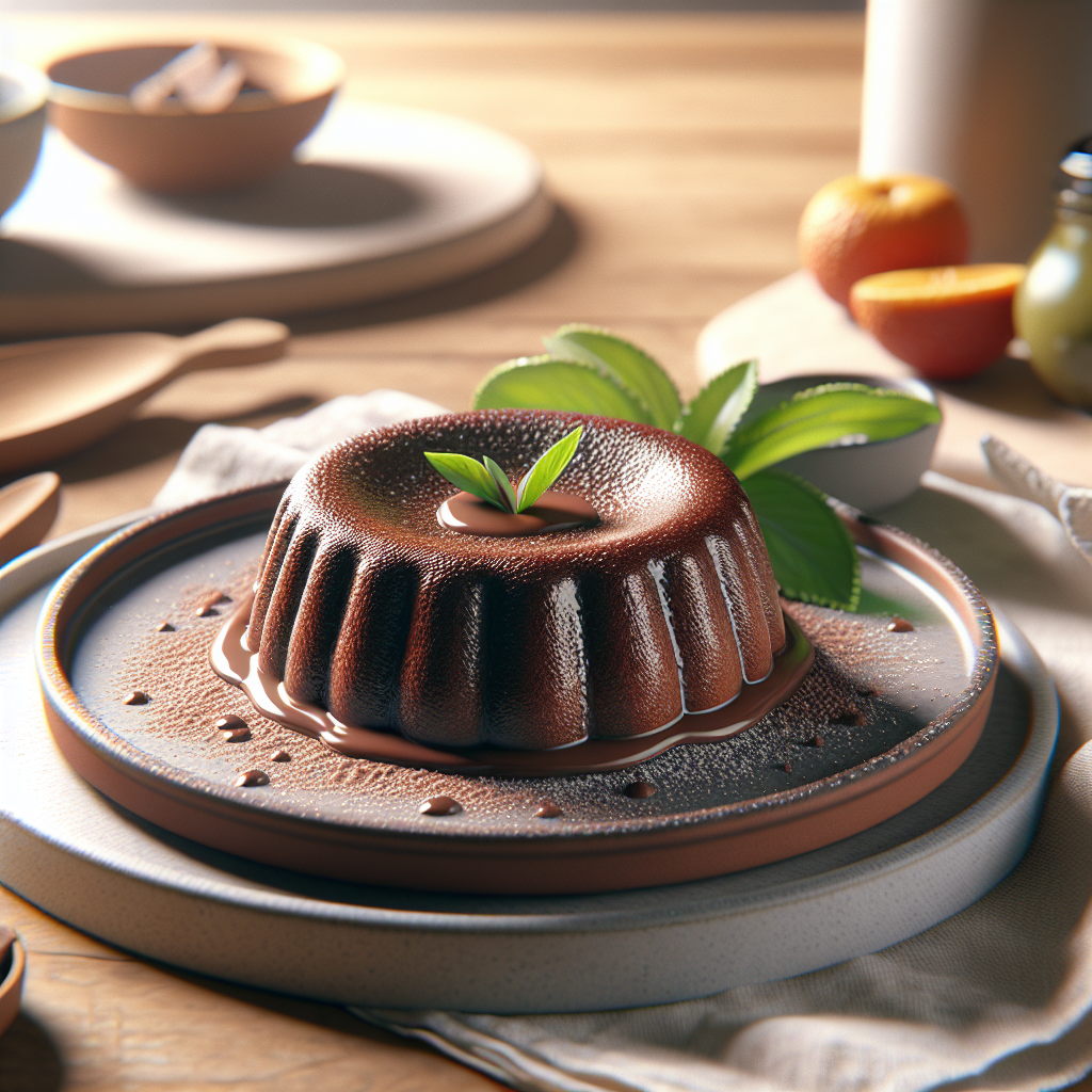 Coulant de Chocolate Saludable que Satisfará tu Antojo