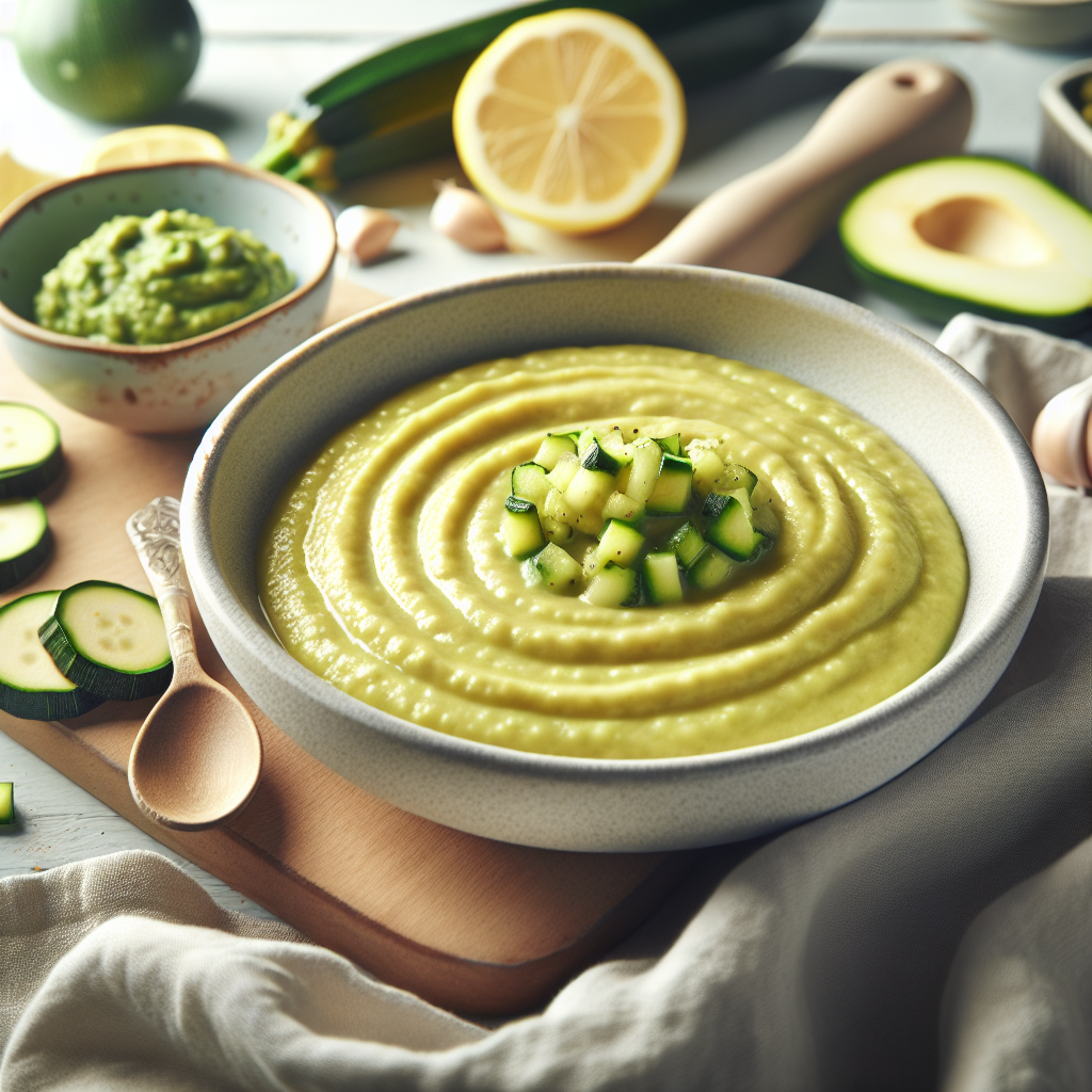 Crema de calabacín suave y deliciosa