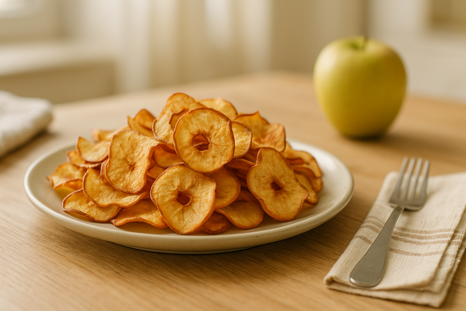 Crujientes Patatas Fritas de Manzana en Air Fryer