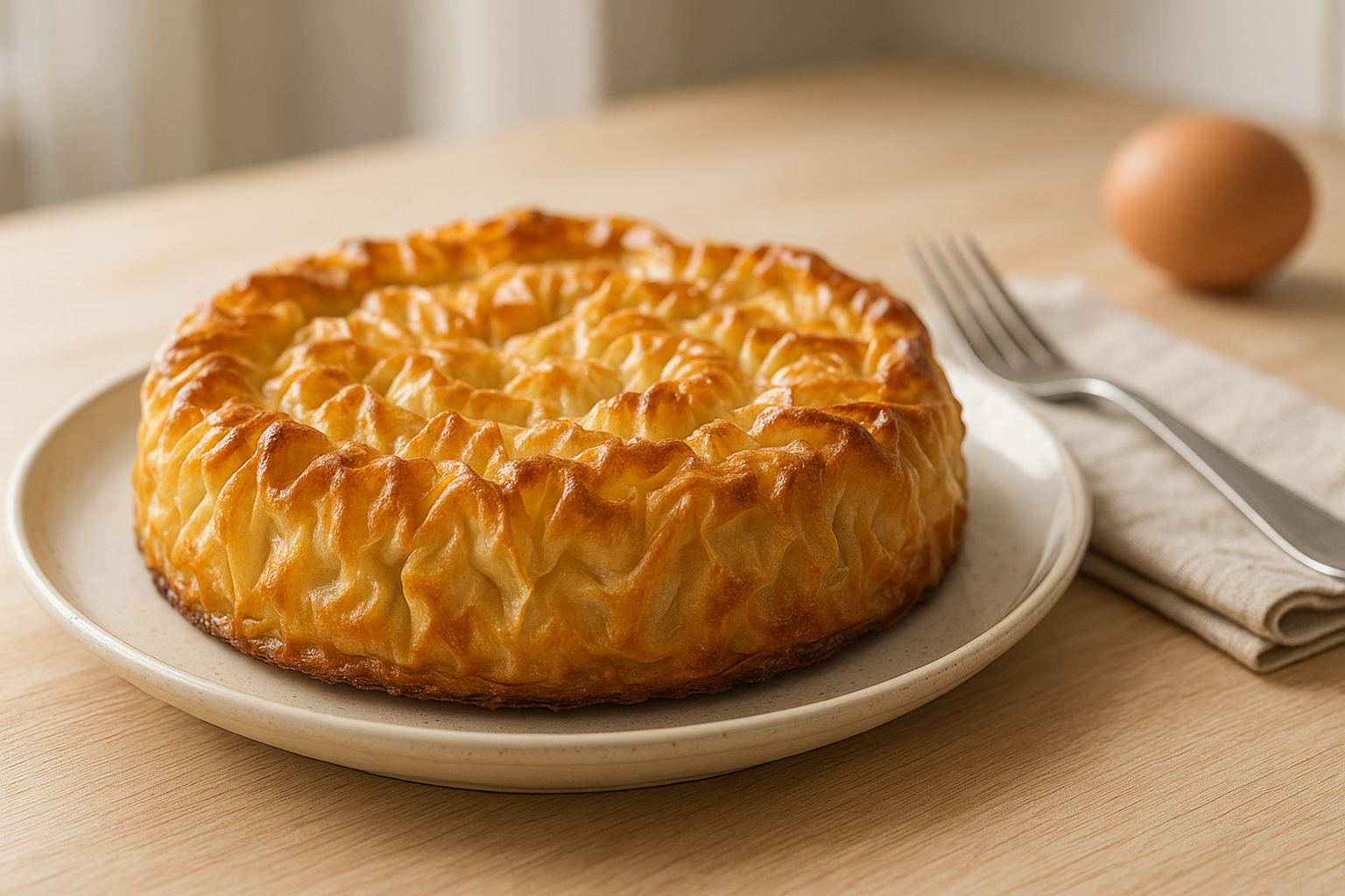 Pastel de hojaldre arrugado: una delicia crujiente